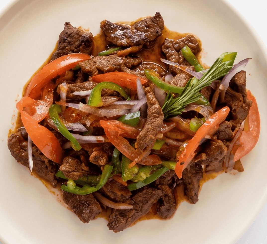 Signature Lamb Tibs — tender lamb sautéed with Eritrean spices